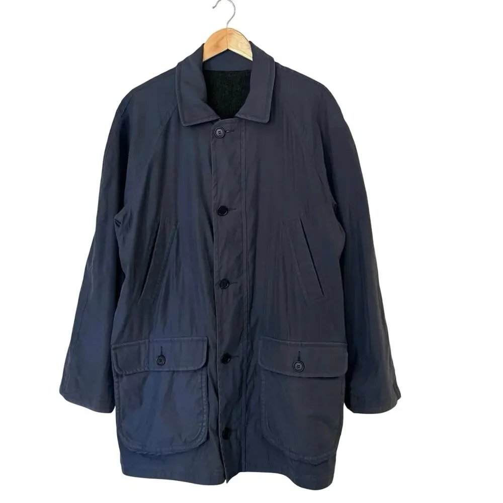 Paul and Shark Jacket Size L Yachting Reversible Gray Wool Alpaca Field Chore